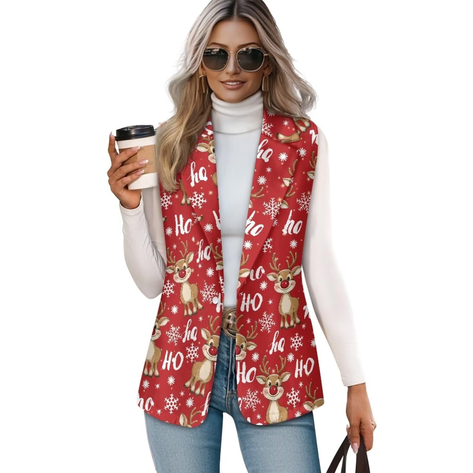 Locker.Ink | 10 Stylish Women's Jackets to Celebrate Christmas in Style Dremagia Blazer Vest