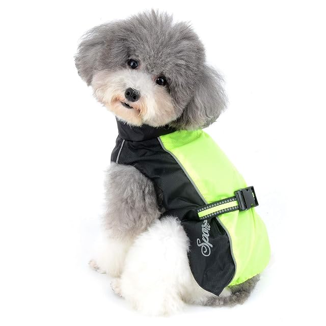Foto 2 de 8 de Zunea Chubasqueros para Perros Pequeños Impermeable Reflectante Chaleco Ligero con Forro de Malla…