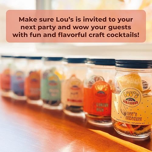 Miniatura 10 de Lou's Libations Kits de infusión de cóctel artesanal, mezcla de cóctel hecha a mano con frutas secas y especias, regalos de fiesta para mujeres y