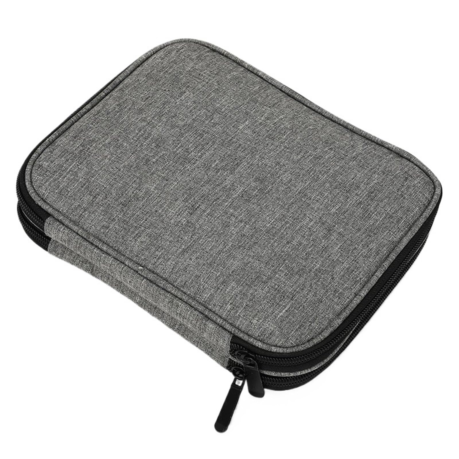 projekttasche für strickzeug Empty Knitting Needles Case Travel Storage Organizer Bag for Circular and Other Accessories Kit für Wolle und Strickzubehör(Gray)