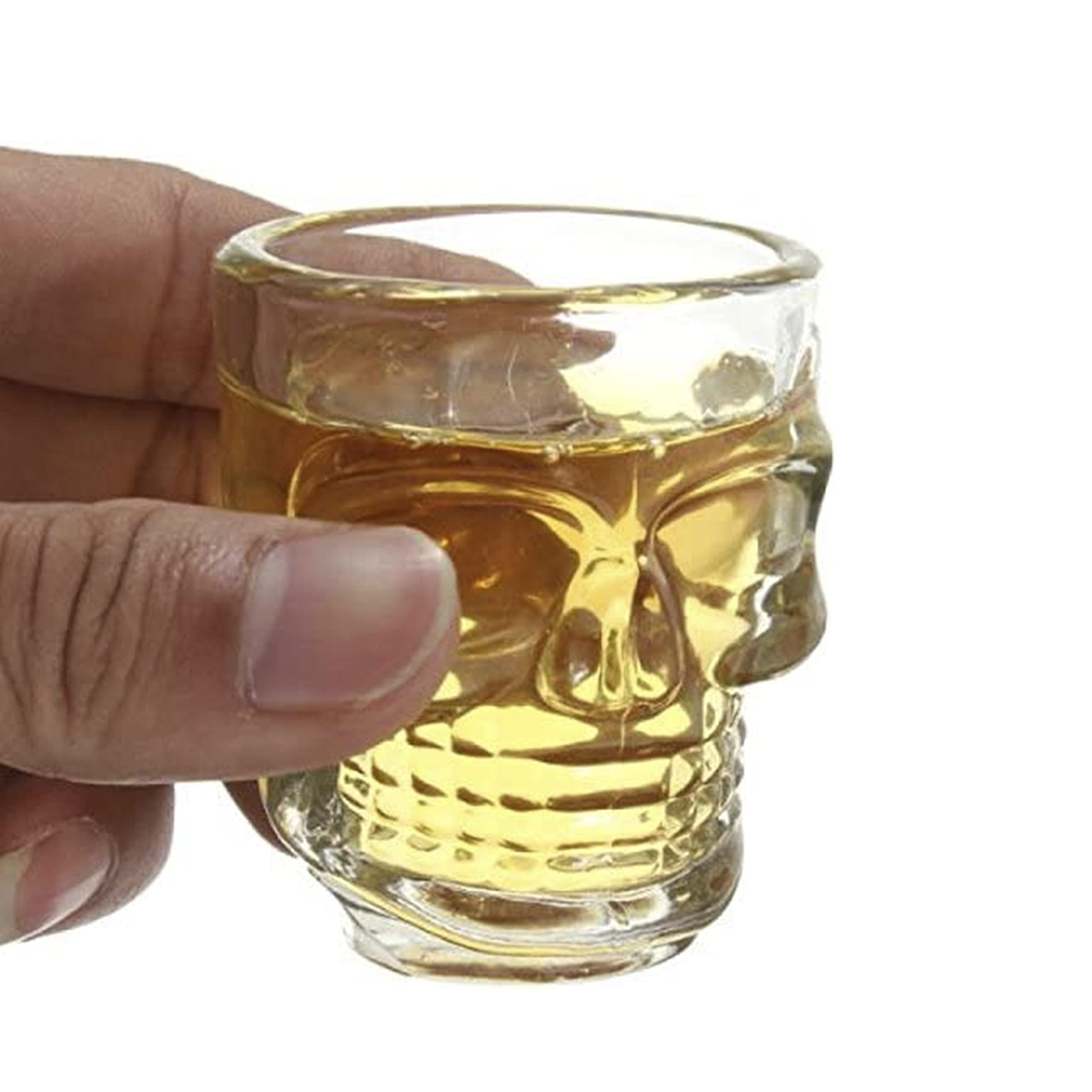 Amazon.com | Halloween Skull Shot Glasses – Set of 2 – Spooky