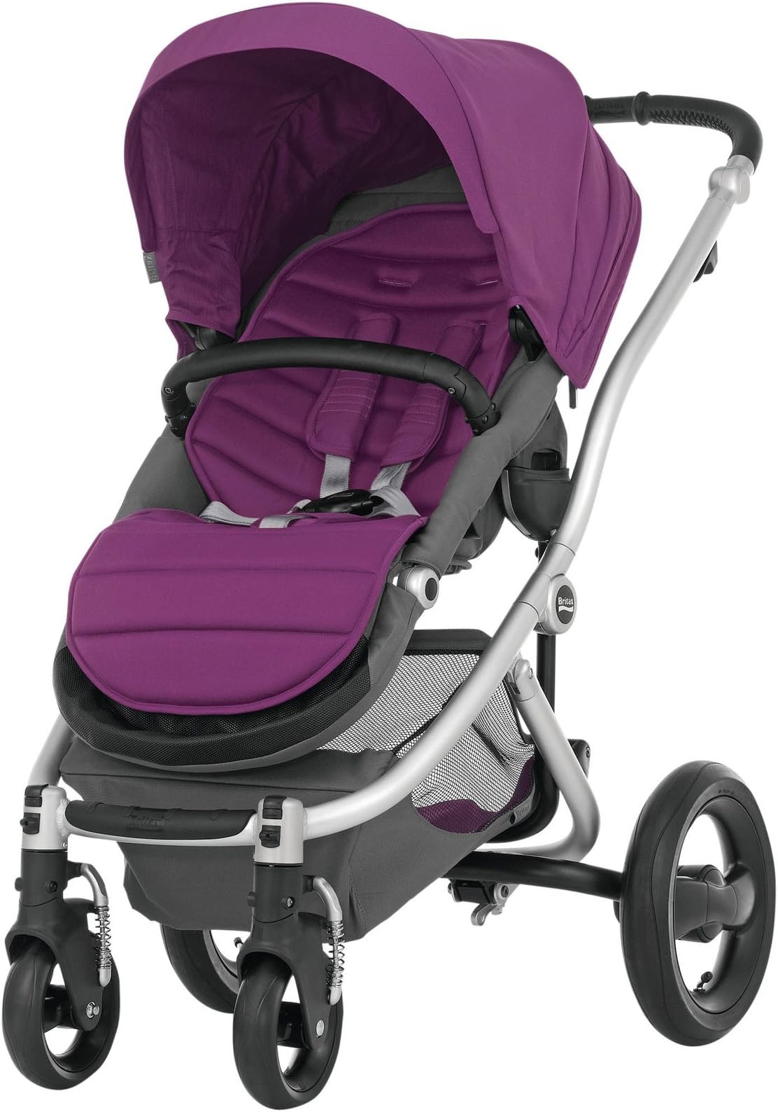 Britax Affinity Complete Stroller - Cool Berry - Silver