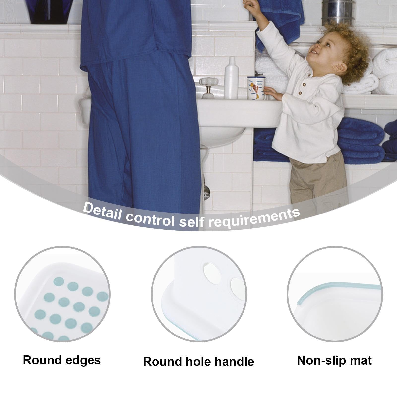 Sgabello Per WC Fisiologico | 35x25x15 Cm | Antiscivolo | Per Adulti E Bambini | Aiuto Contro La Stitichezza - Foto 6