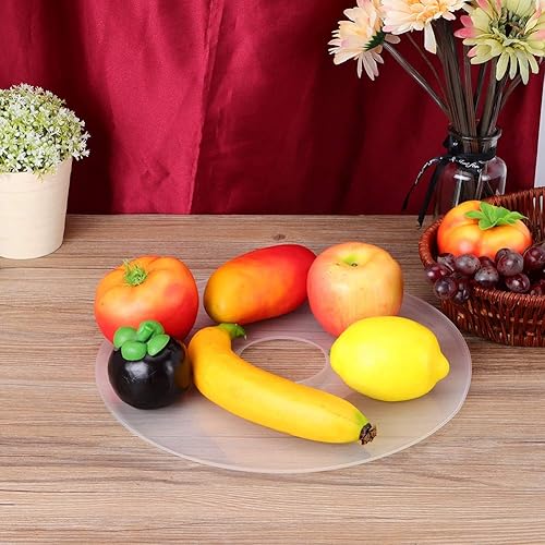 Miniatura 9 de Bandejas de cuero de frutas, 1 unidad de 12.2 pulgadas, bandejas de cuero de frutas de silicona blanca para deshidratador de alimentos, hojas