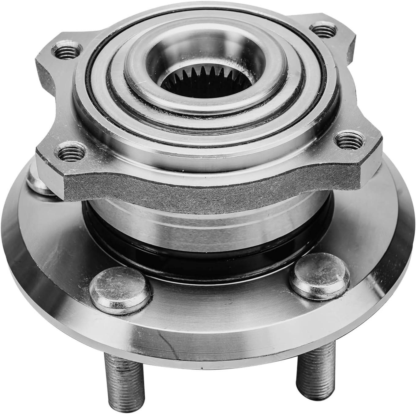 Detroit Axle - AWD Front Wheel Bearing Hubs Kit for 2005-2021 Chrysler 300 Dodge Magnum 2007-2021 Charger 2 Wheel Bearing Hubs 2 Sway Bar Links Replacement