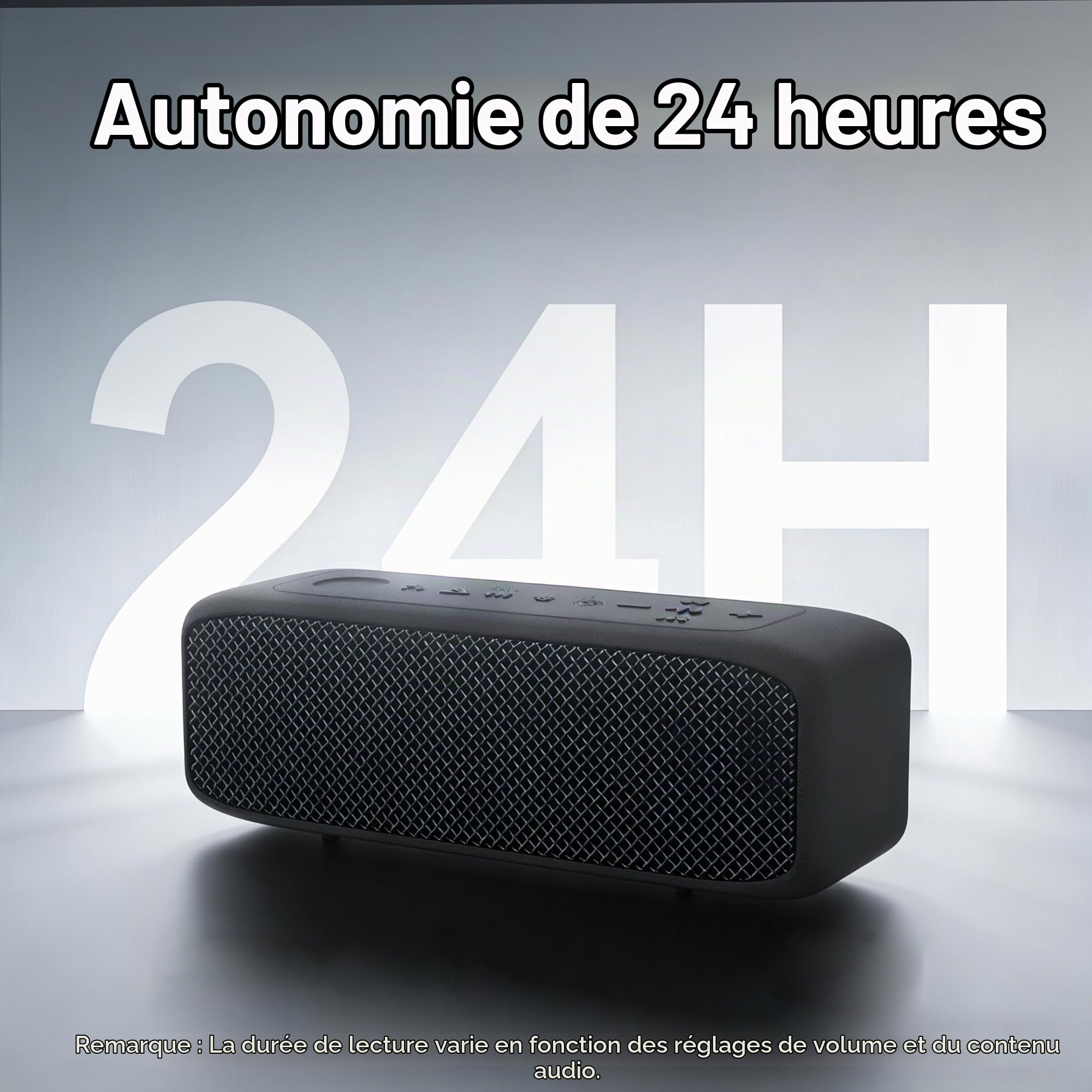 JUOVI Enceinte Bluetooth Portable 20W IP68 Étanche pour Extérieur