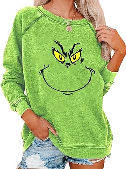 grinch face sweatshirt