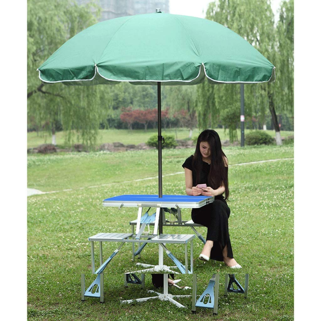 Set Tavolo Pieghevole Con 4 Sedie – Campeggio, Giardino E Feste – Regolabile In Altezza, Portata Fino A 40 Kg (tavolo) E 90 Kg (sedia)
