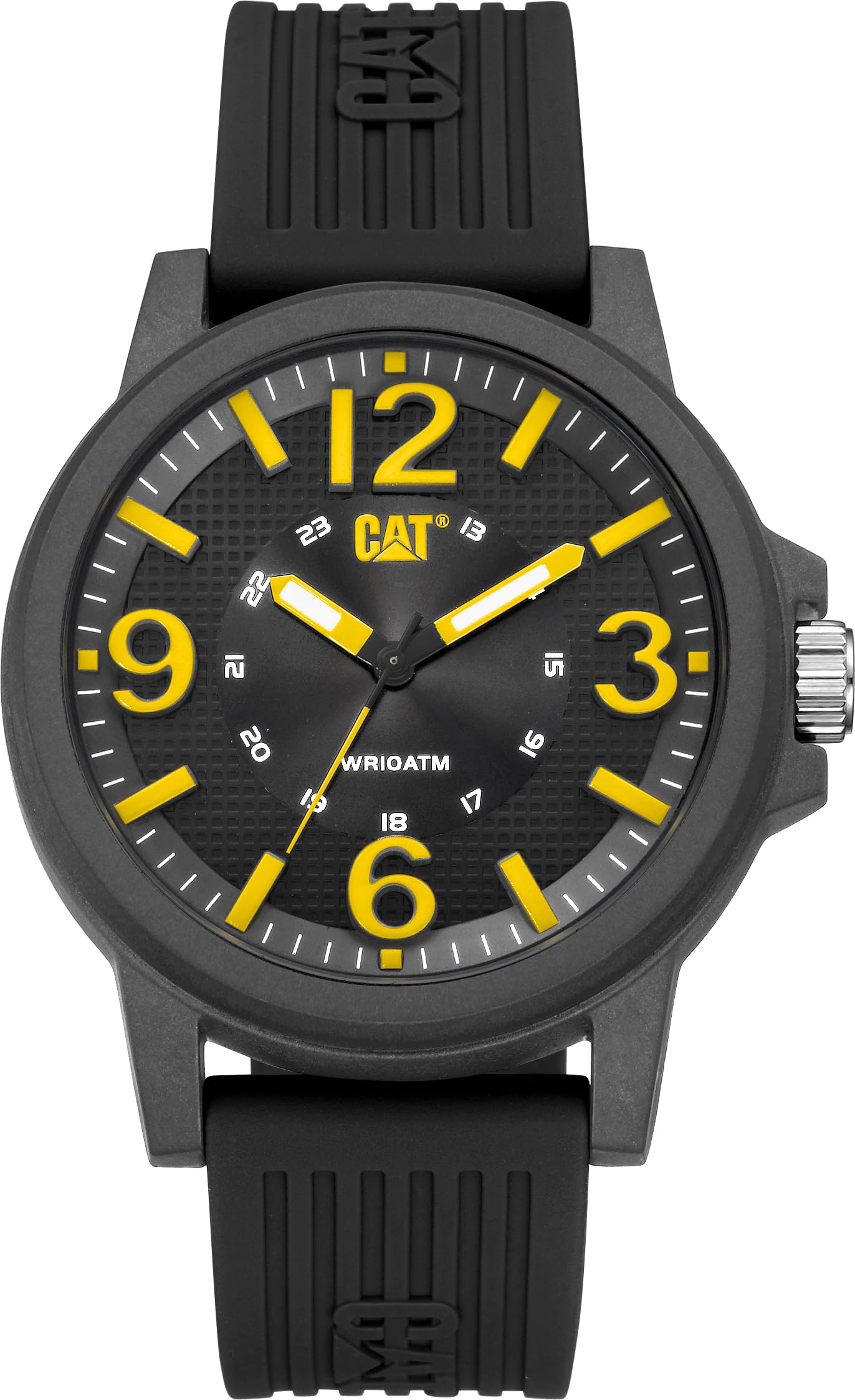 CATCAT Groovy Men Watch, 44.5 mm case, Polycarbonate case, Silicone Strap