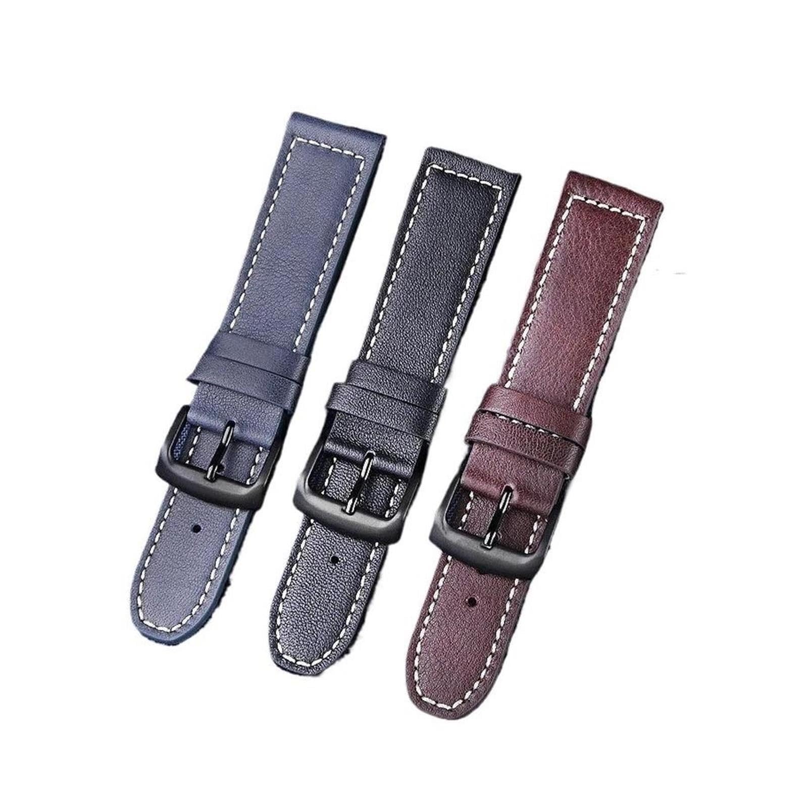 Compatibile con Citizen Eco-Drive CA0695 CA0690 BM8475 Cinturino for orologio da uomo in pelle vintage da 22 mm con fibbia ad ardiglione