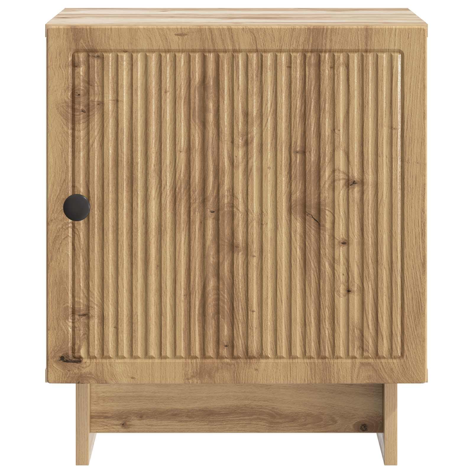 Madera vintage mesita de noche roble artisan 43 x 34 5 x 50 cm marrón