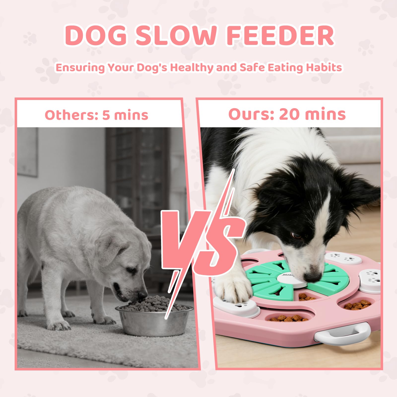 MateeyLife Dog Puzzle Toy, Interactive Dog Toys to Keep Them Busy, Enrichment Toys for Dogs, Treat Dispensing Dogs Toy with Slow Feeder for Smart Breeds, IQ Training & Brain Stimulation, 2 Levels - image 5