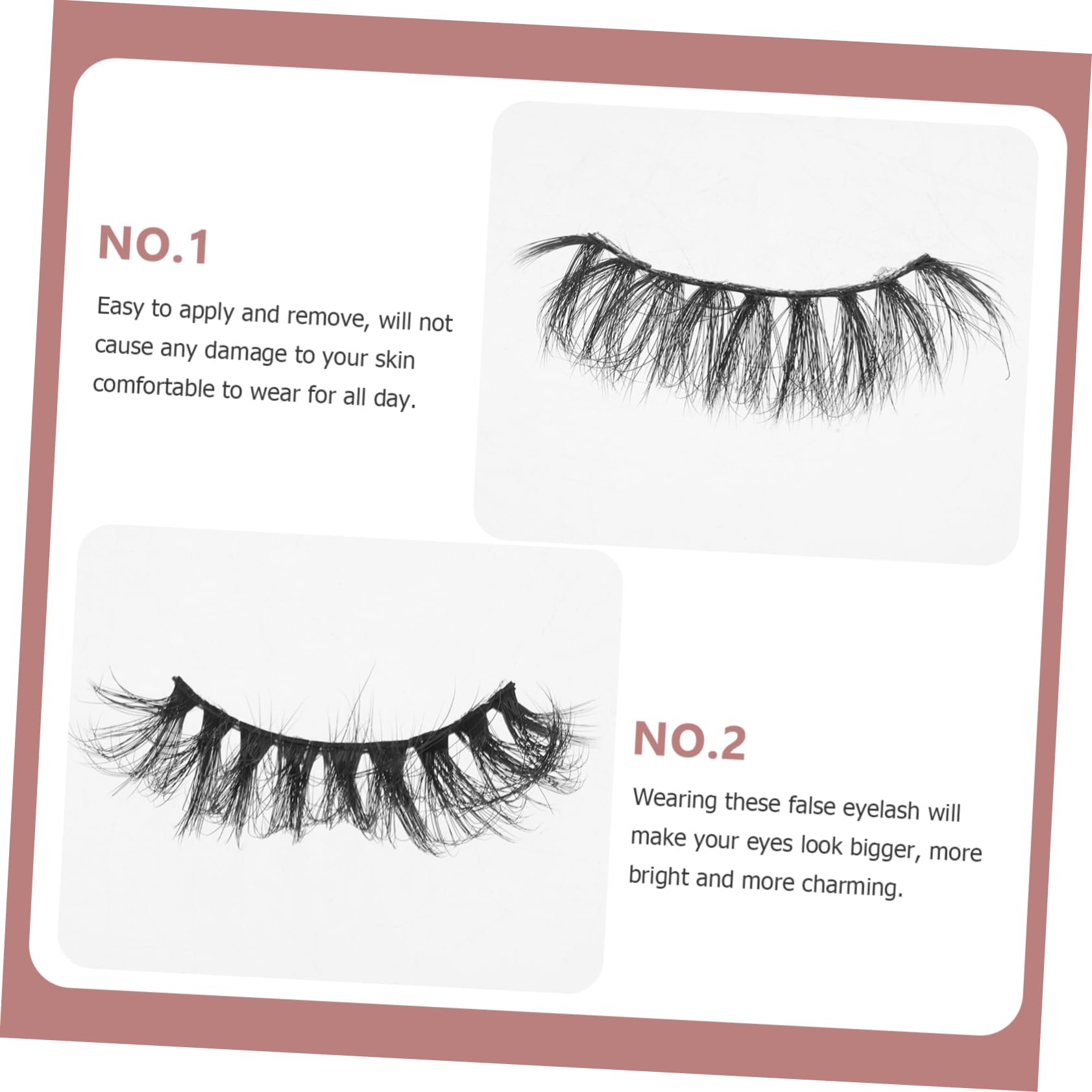 Healeved 50paia of Natural Look Fake Eyelash Extensions for Women Comfortable Easy to Use Wispy Design for Stunning Eye Makeup