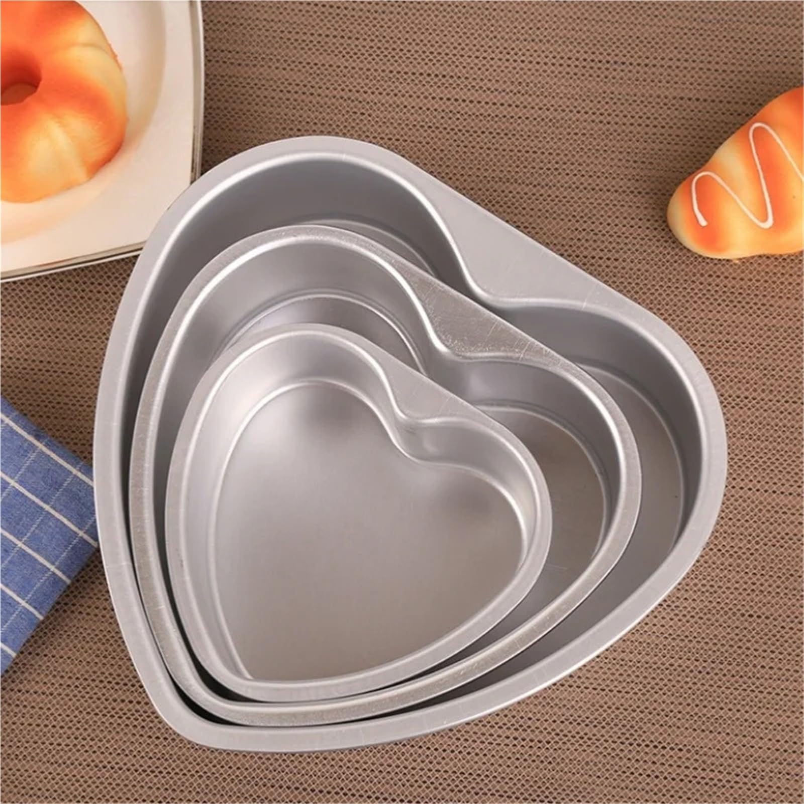 2 moules à gâteau en forme de cœur 25,4 cm pour Créer des Gâteaux