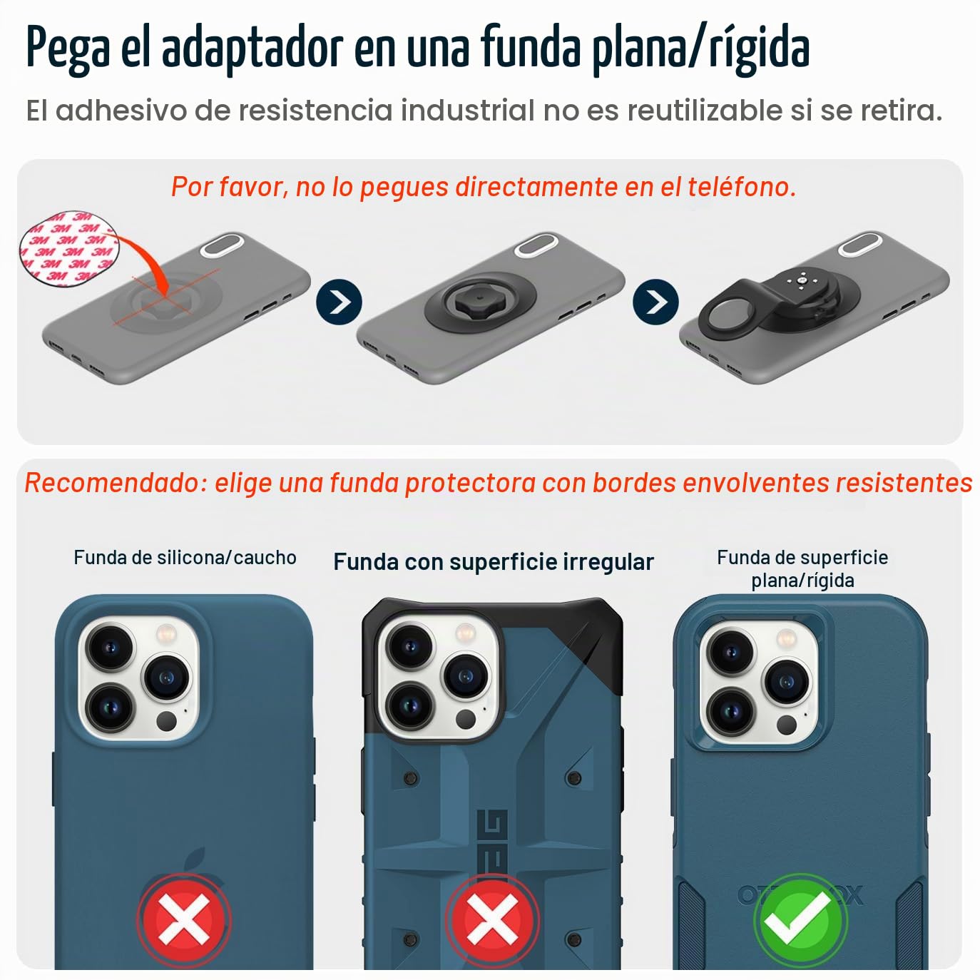 sincetop Soporte movil Bicicleta Potencia,Soporte Teléfono Celular Bici Manillar Bicicleta Montaña,Liberación Rápida Bicicletas Montaña y Carretera【Serie C-2da Gen】