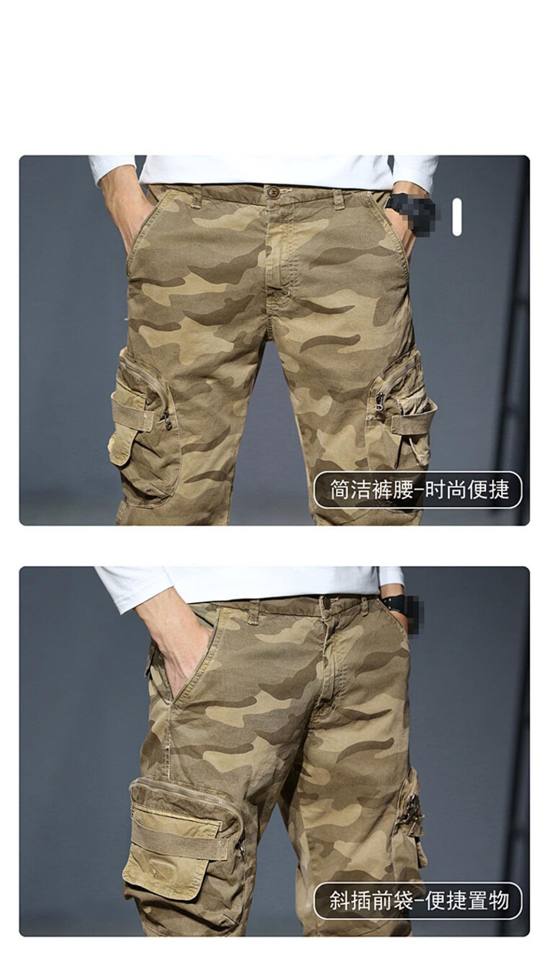 Vogrtcc Pantaloni da Jogging da Uomo Pantaloni Cargo Pantaloni Multitasche Casual Pantaloni Tattici