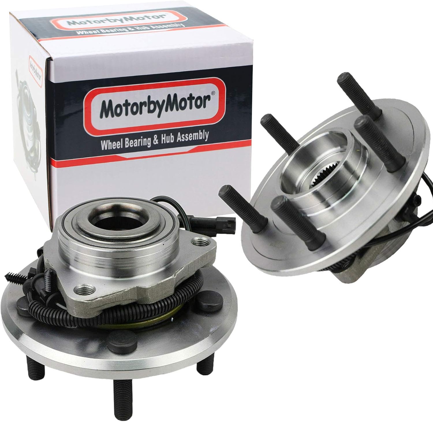 MotorbyMotor HA590515 Front Wheel Bearing and Hub Assembly ABS with 5 Lugs Fits for 2012-2018 Ram 1500, 2019-2021 Ram 1500 Classic Low-Runout OE Directly Replacement Hub Bearing
