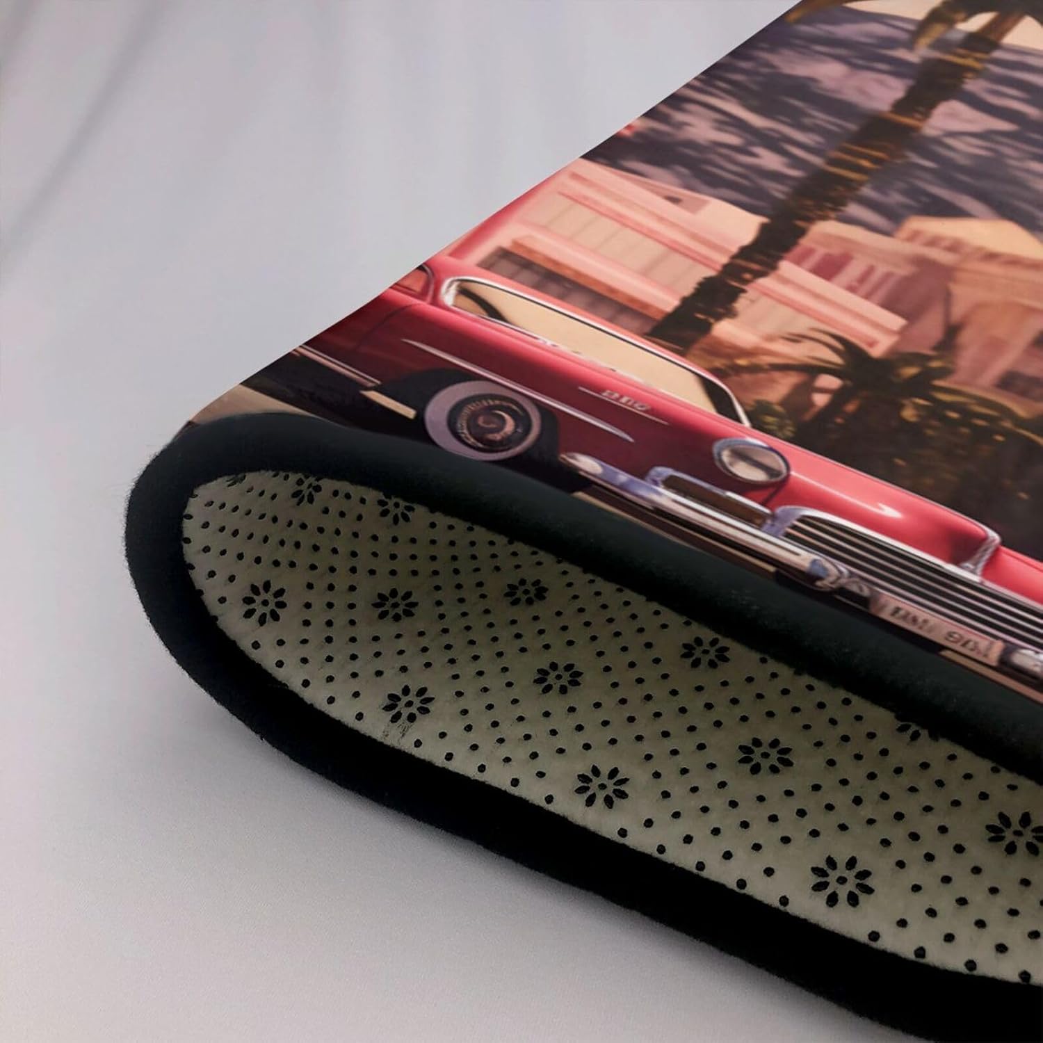 Flannel Non-Slip (The Old Hollywood) Rug Pad 80×50in Soft Washable Protective for Hardwood Floors Bedroom Bathroom Living Room