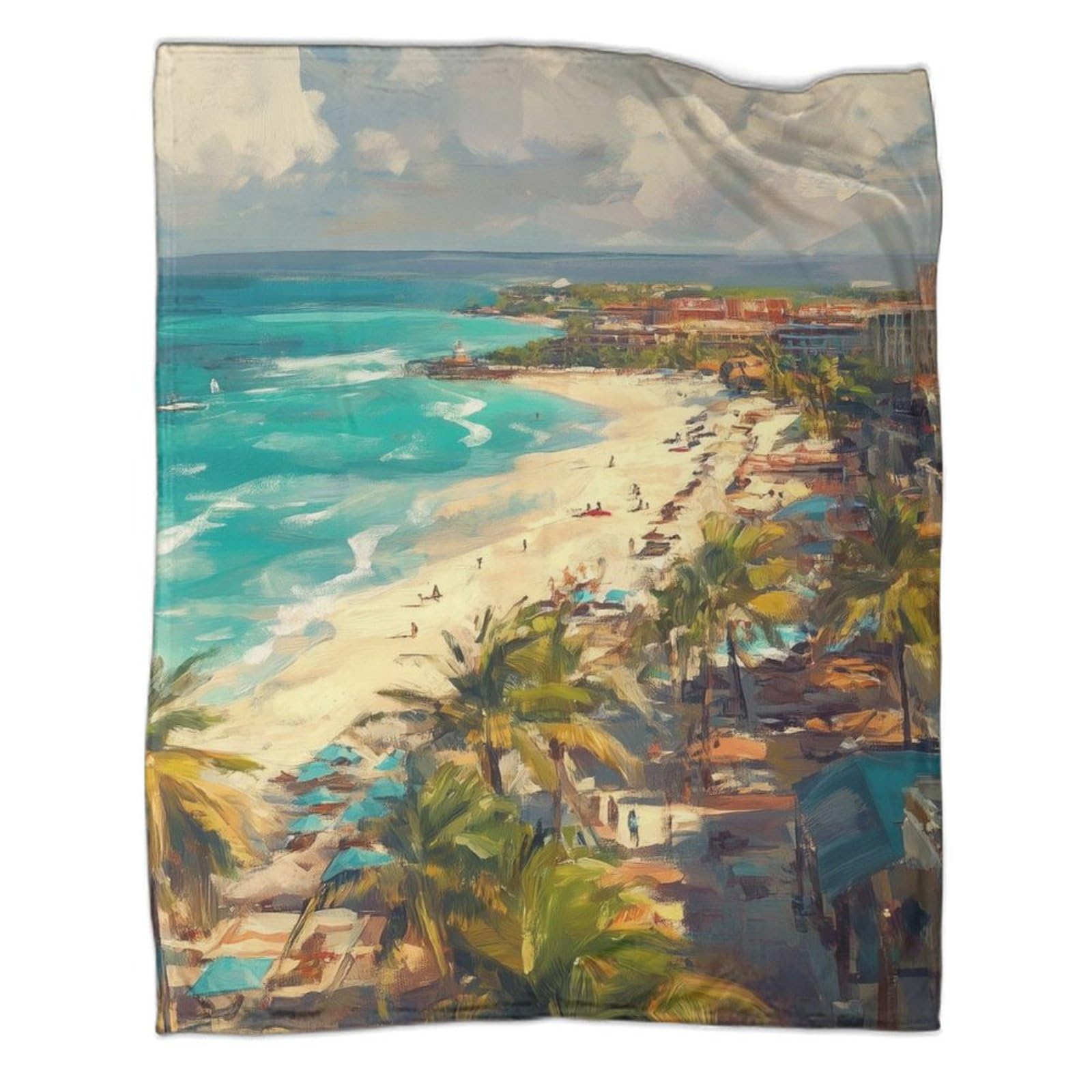 Couverture de plage moelleuse et drap chaud 180x200 cm pour adulte et lit douillet