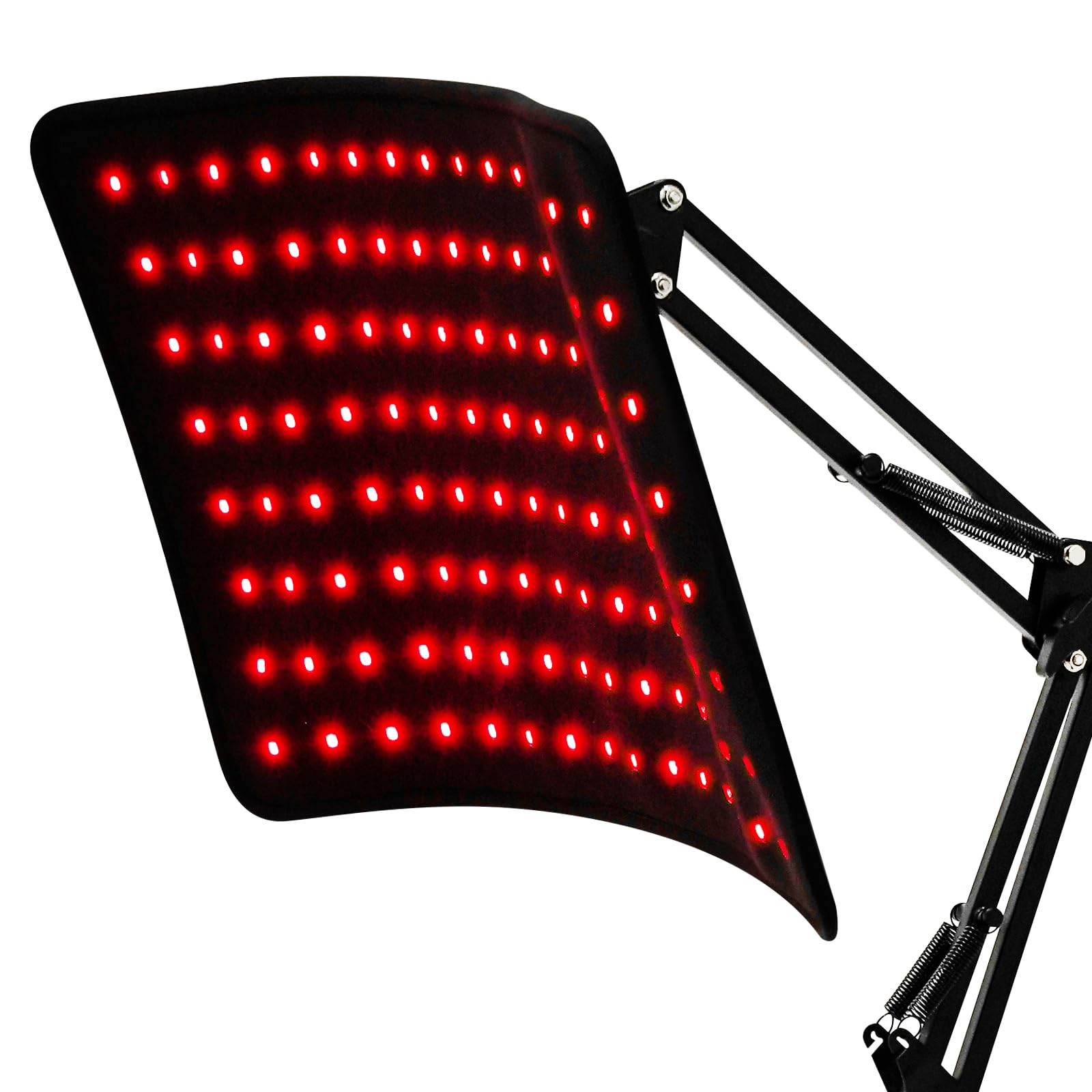 Lámpara de luz roja para cara y cuerpo, 850 nm y 660 nm, dos longitudes de onda, lámpara infrarroja, dispositivo de terapia con soporte ajustable y gafas protectoras (lámpara sin función de