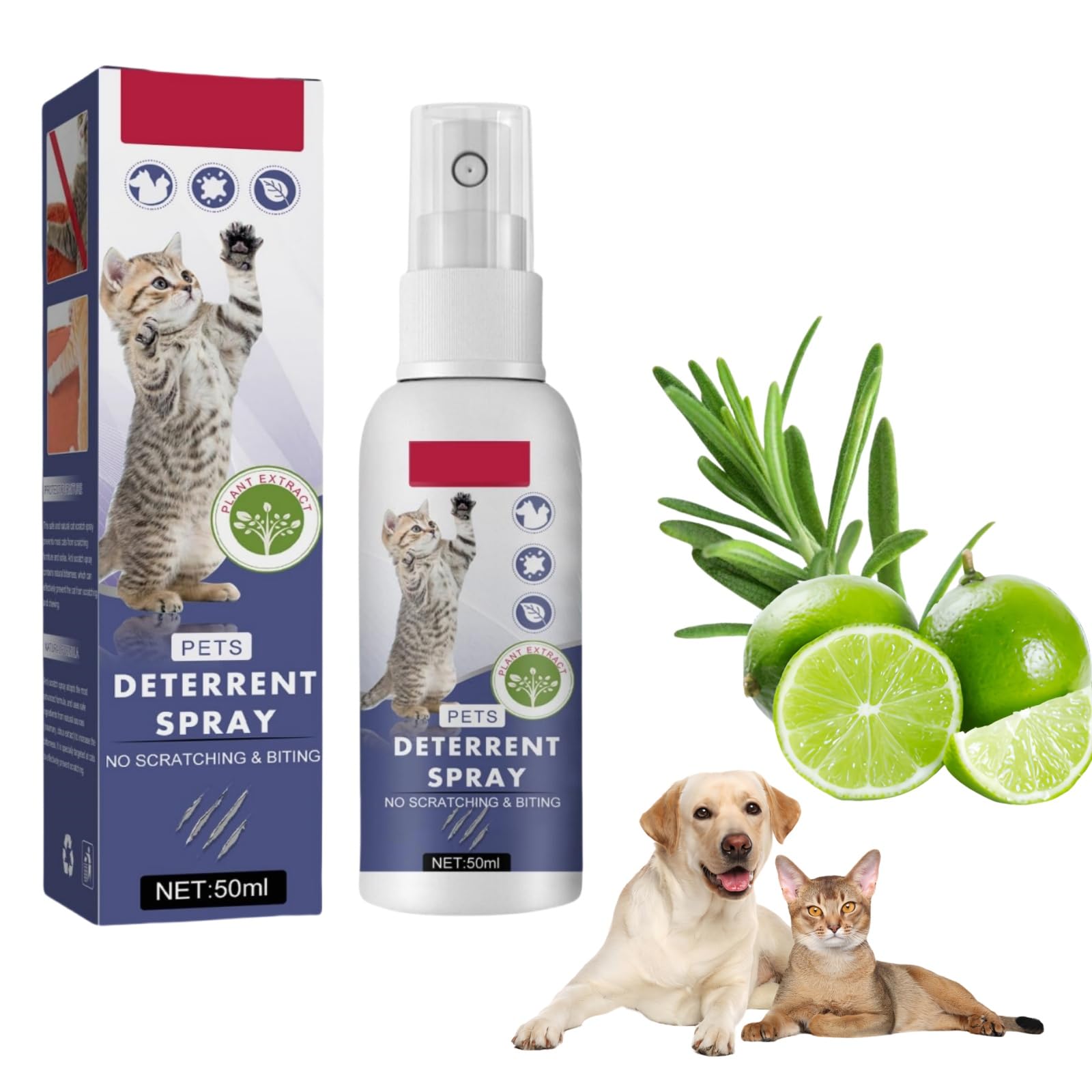 Repellente per Gatti,Spray AntiGraffio,Spray Disabituante Gatti,Spray AntiGraffio per Gatti,Spray Anti Graffio Gatto,Spray AntiGraffio per Animali Domestici,Cats Anti-Gatti Spray,50ml