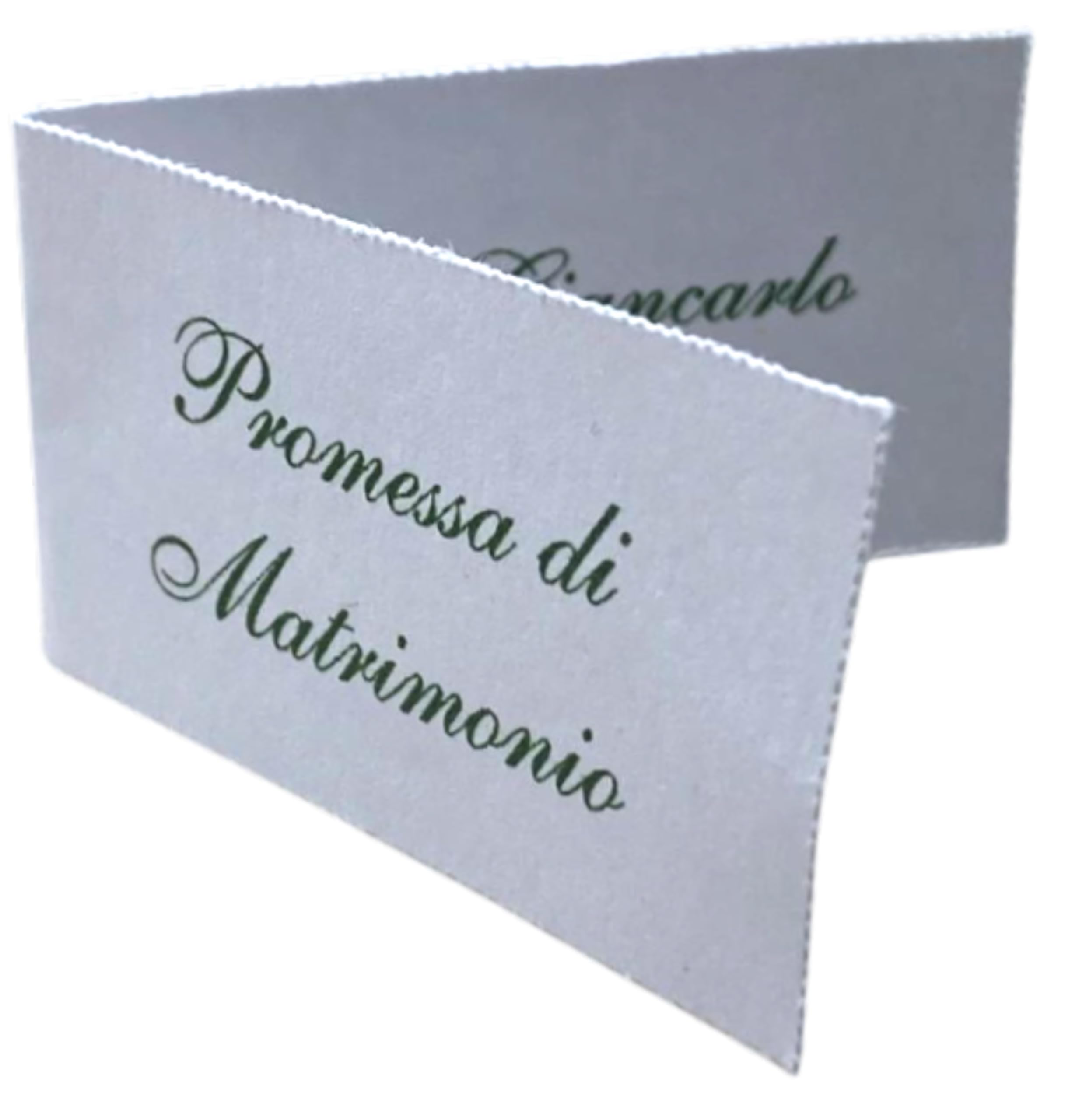 200 Bigliettini Bomboniera Promessa di Matrimonio Stampa Personalizzata a Colori in Omaggio