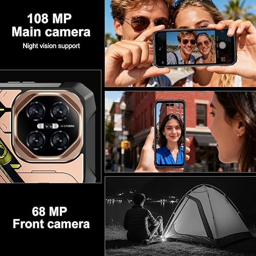 Miniatura 3 de Titan T1 Pro Rugged Armor - Teléfono celular desbloqueado, 32 + 512 GB, pantalla HD de 7 pulgadas, batería Android 15, 12800 mAh, teléfono