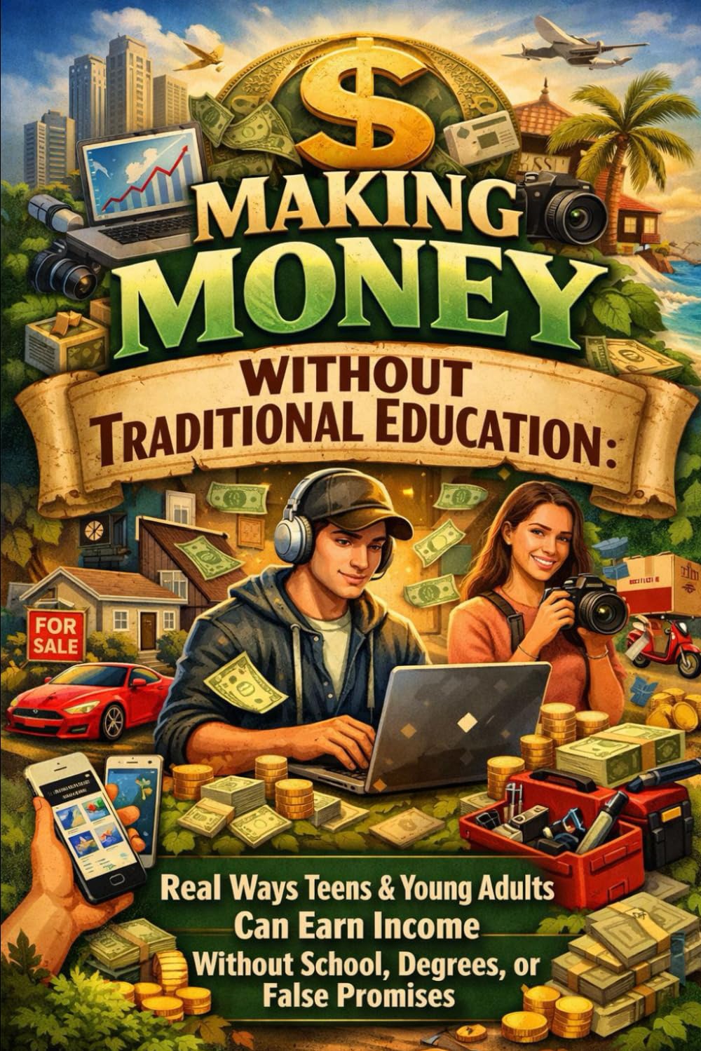 Making Money Without Traditional Education: Real Ways Teens & Young Adults Can Earn Income Without School, Degrees, or False Promises