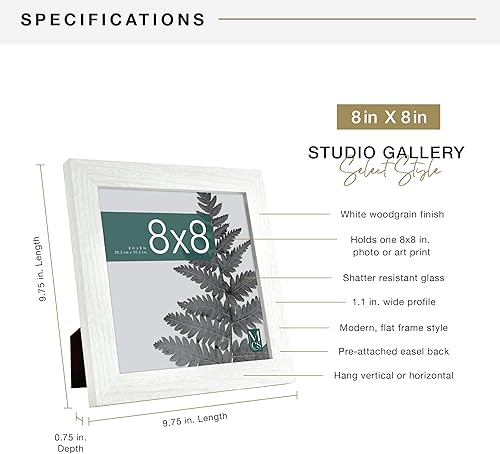 Vista 134 de MCS Industries Studio Gallery - Marcos con textura de madera color gris de 13 x 19 pulgadas / 33.02 x 48.26 cm., 2 unidades Gris Woodgrain