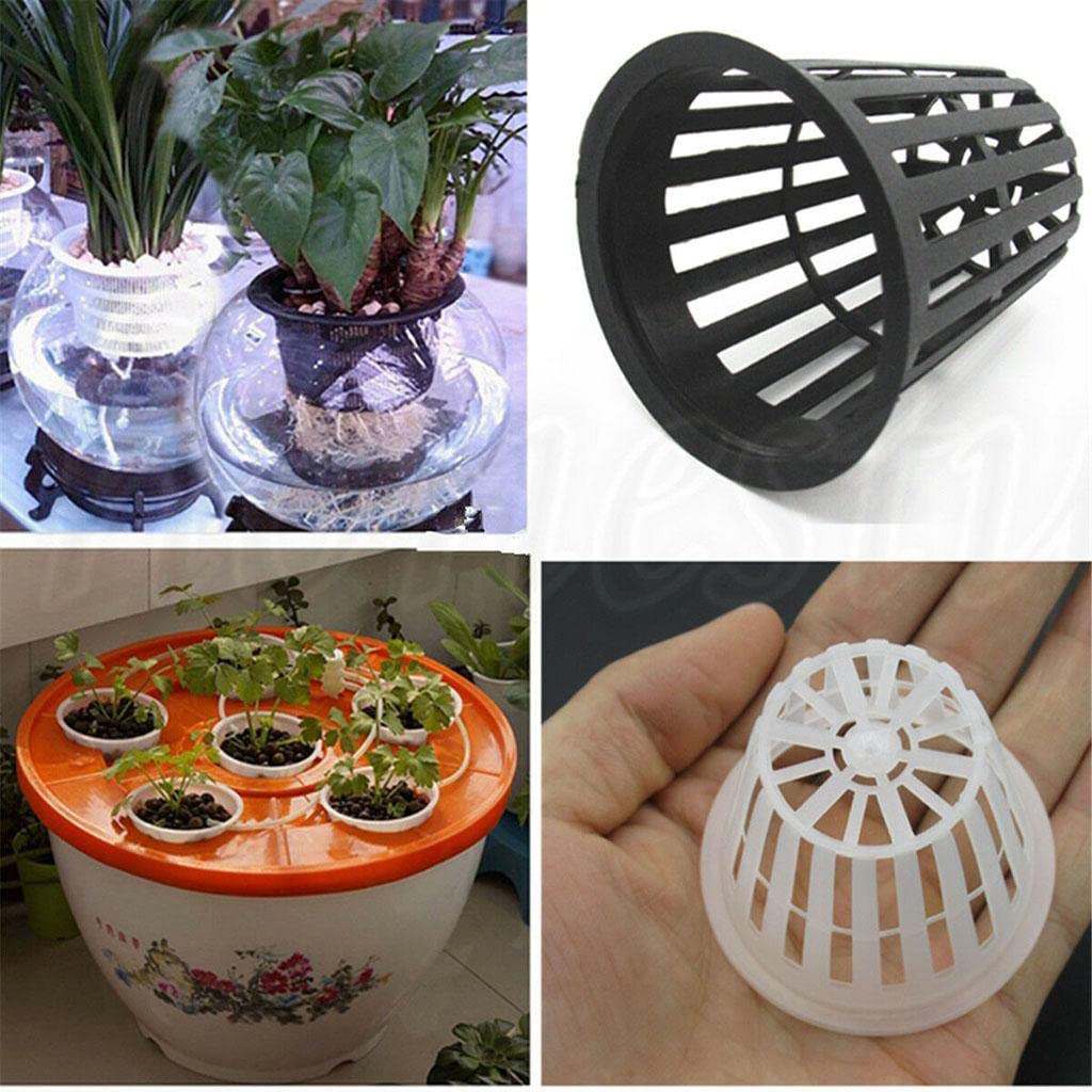 50 Stück Netz-Töpfe 5,1 Cm – Schwarz, Für Hydrokultur, Aquaponik & Kratky-Methode