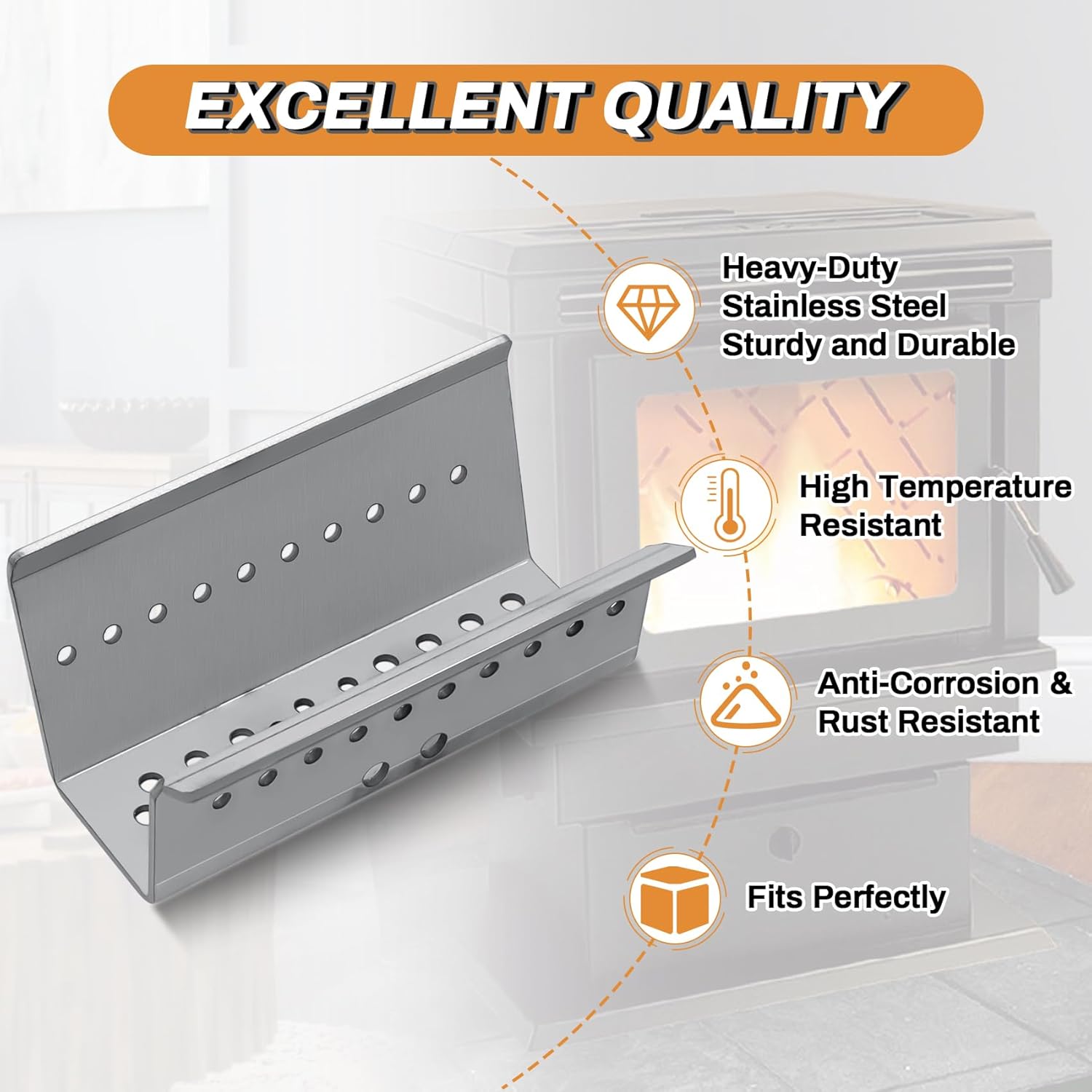 50-587 Burn Pot Liner Replacement for Enviro EF2 EF3 Meridian Windsor Pellet Stove, Stainless Steel GF55-022 Parts for Regency GF55 GFI55, VistaFlame VF100, Hudson River Chatham Davenport Kinderhook