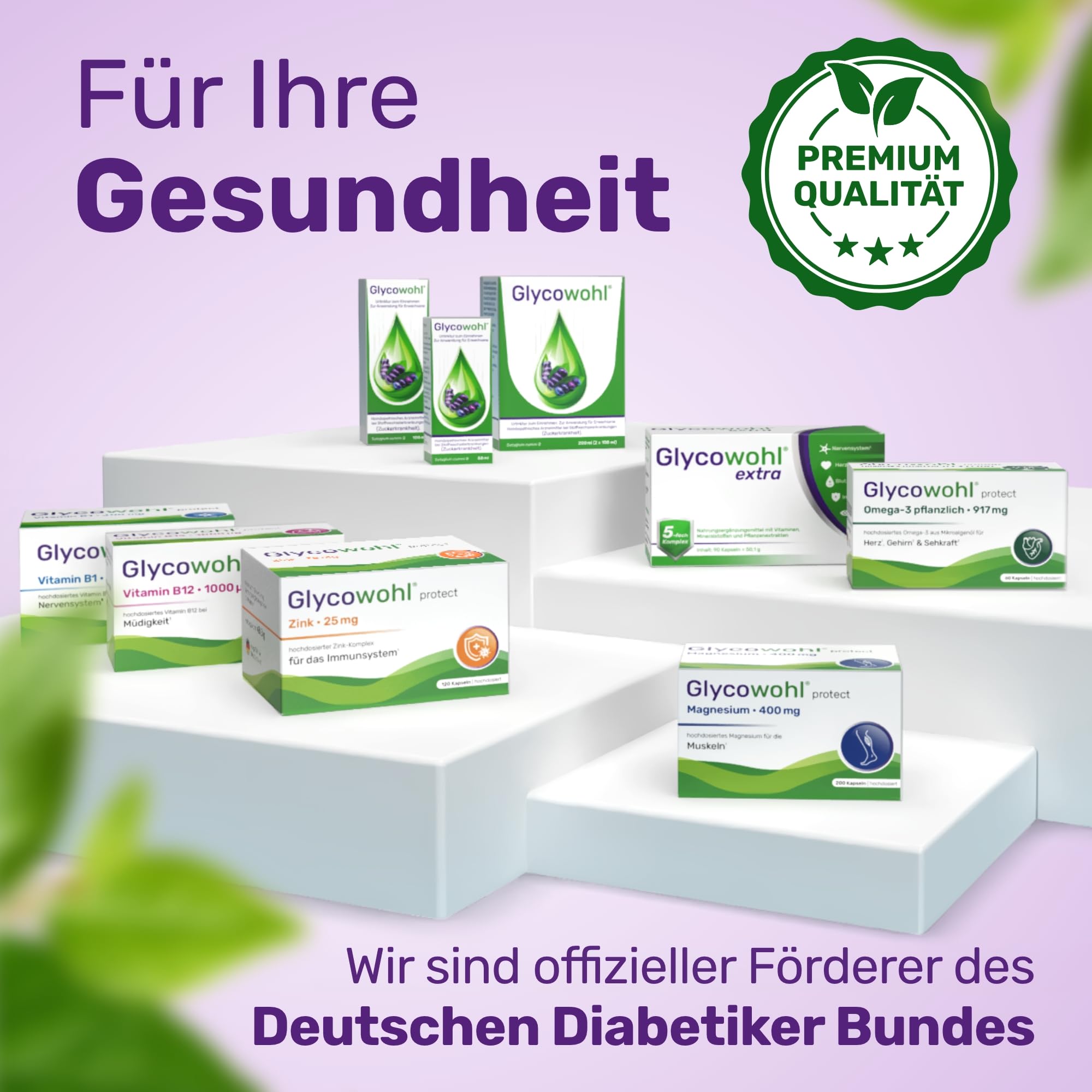 Glycowohl Augen Komplex Plus – Augenvitamine – Mit Lutein & Zeaxanthin | Premium Markenrohstoff MaquiBright® · Zink & Vitamin A für normale Sehkraft · Vitamin C & E für Zellschutz