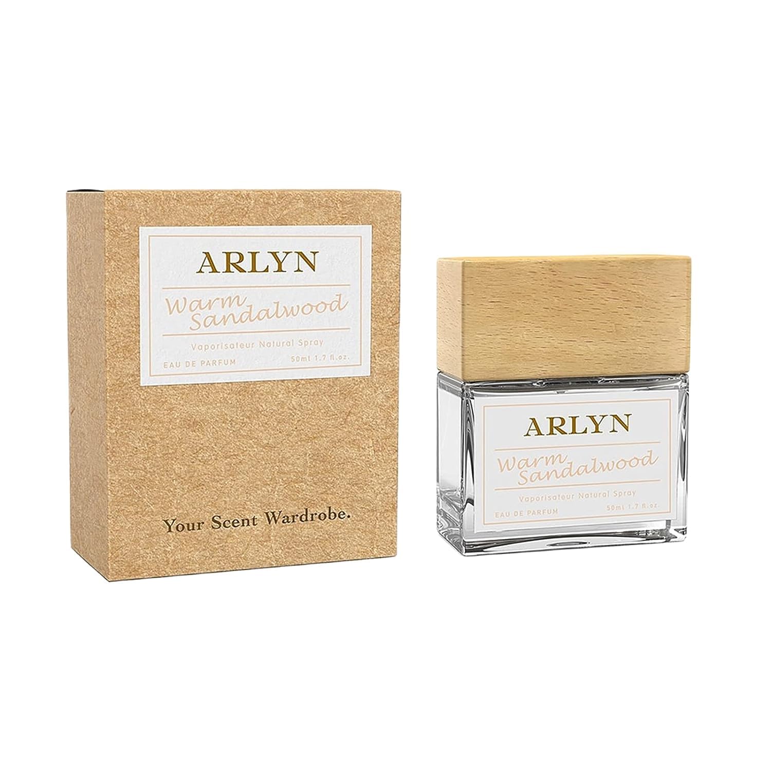 Warm Sandalwood Eau De Parfum Inspired by San.t.al 33, Long-Lasting Perfume for Men and Women, Vegan Paraben-Free Clean Ingredients, Woody Unisex Scent with Cedar Leather Amber - 50ml / 1.7 oz