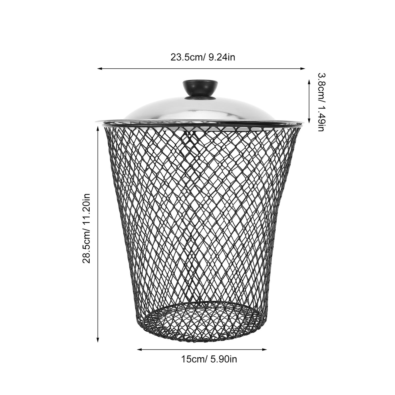 Toyvian 2 Compostadores de Lombrices Metálicos con Tapa para Jardín y Exteriores, Cubo de Basura con Orificios Diseñados y Flujo de Aire Óptimo para Compostaje