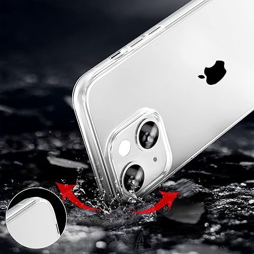 Miniatura 3 de TENOC Funda para teléfono compatible con iPhone 13 Mini, funda transparente a prueba de golpes protectora delgada para 5.4 pulgadas