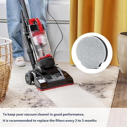 Miniatura 5 de Paquete de 4 filtros de repuesto para aspiradora Bissell PowerForce Compact Lightweight 1520 2112, compatible con limpiador Bissell Turbo sin bolsa