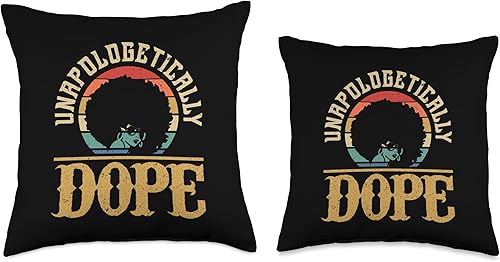 Miniatura 3 de Black Lives Matter History Month Melanin DNA Pride Unapologetically Dope - Almohada de melanina afroamericana, 18 x 18 pulgadas, multicolor
