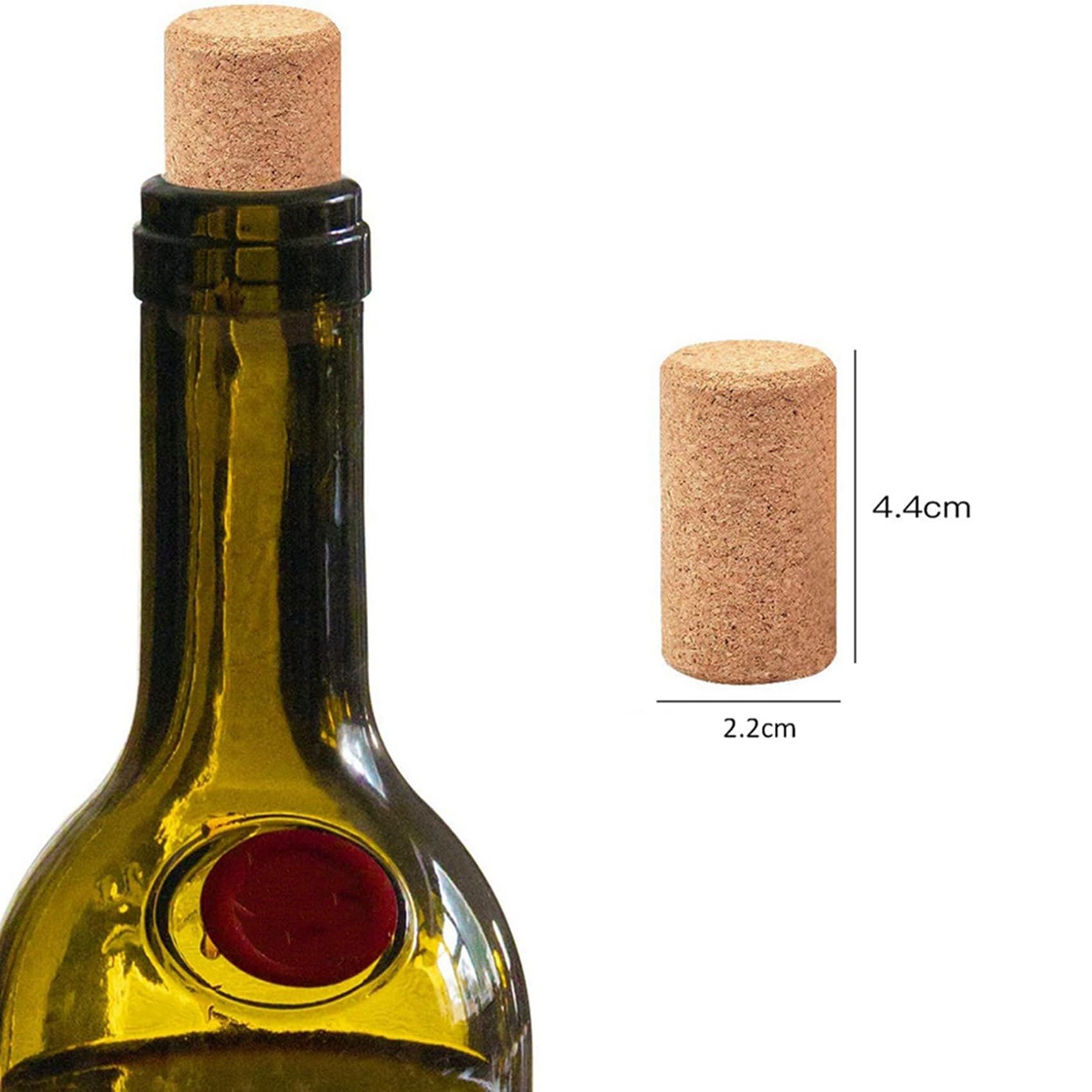 300 Pezzi Tappi di Sughero nel Legno Dritto, Tappi di Sughero per Bottiglie di Vino Tappi di Sughero per Bottiglie di Birra da Vino, Tappi di Sughero per Bottiglie di Birra
