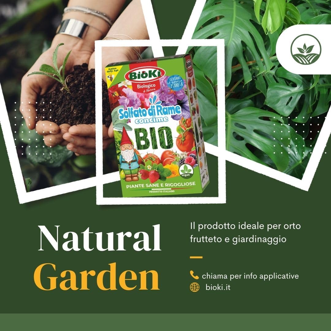 Solfato Di Rame Ad Alta Solubilità - Concime Biologico Per Piante Da Frutto, Agrumi, Olivo, Vite, 4 Kg