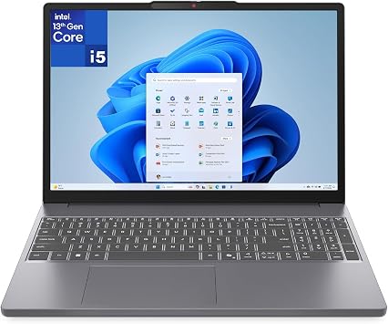 Lenovo IdeaPad Slim 3 Laptop, 15.3" WUXGA Display, Intel 8-Core i5-13420H, Customized 8GB DDR5 RAM, 512GB PCIe SSD, WiFi 6, Bluetooth 5.2, Windows 11, Luna Grey