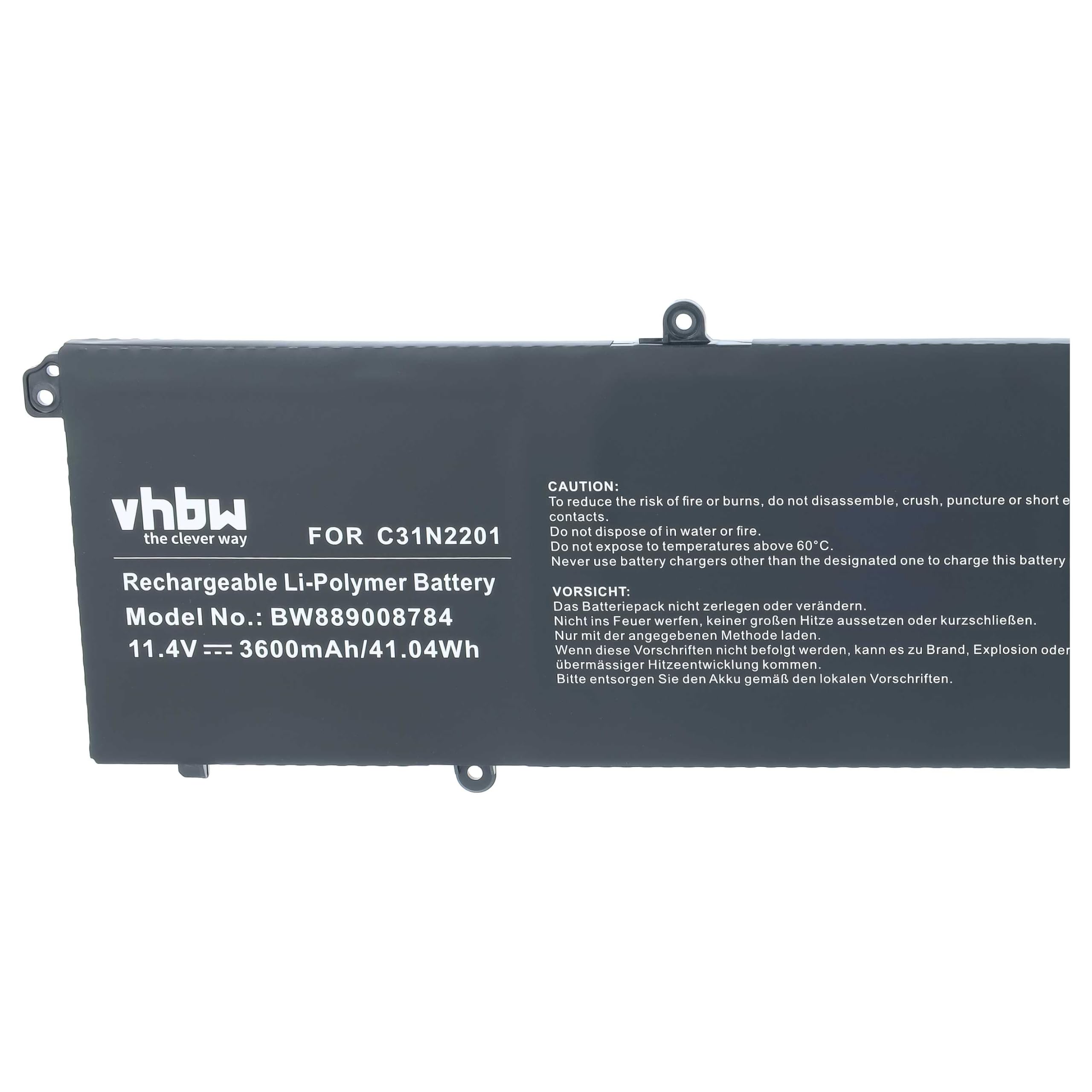 vhbw Batería Compatible con ASUS VivoBook S1605VA, S1605VA-MB178W