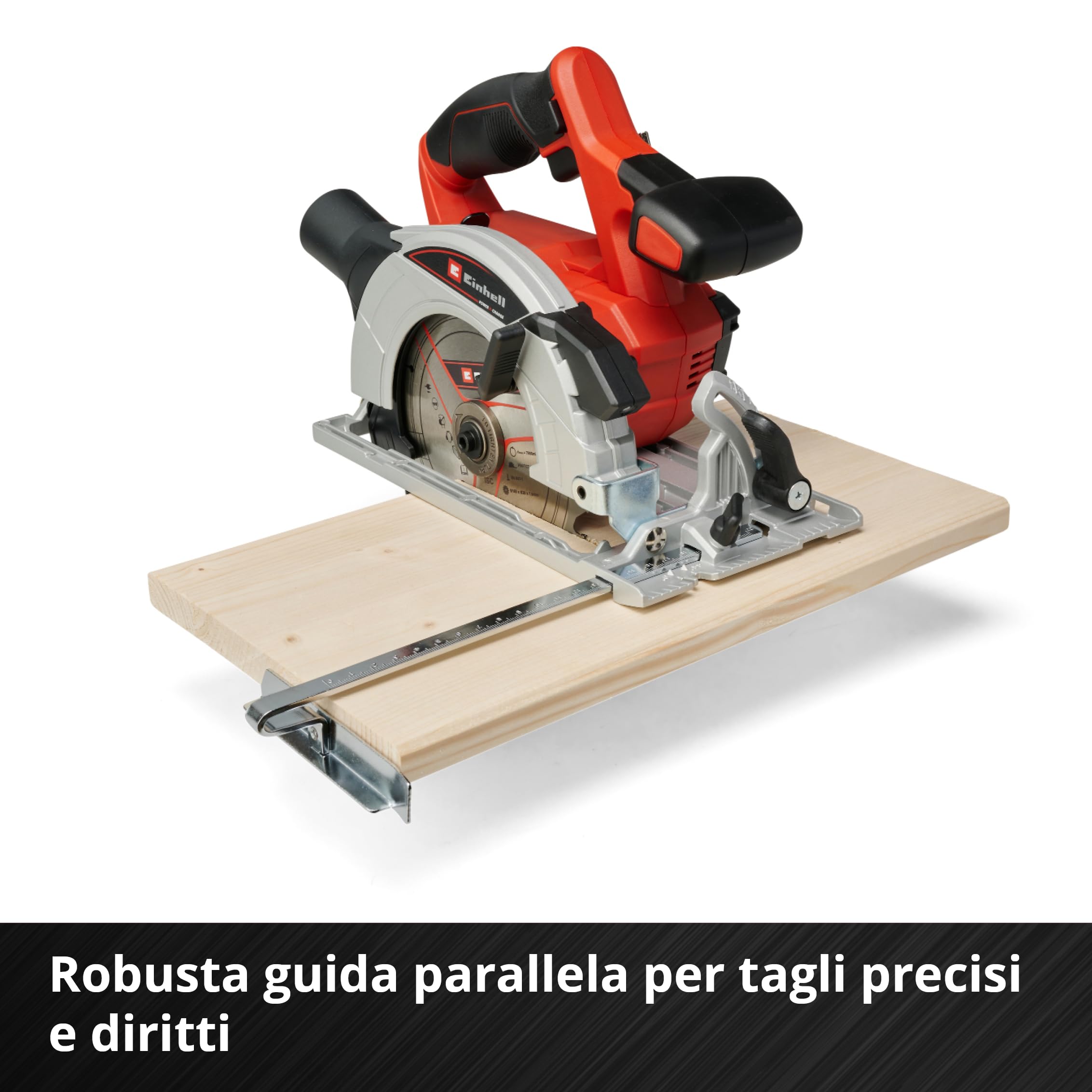 Einhell 4331207 Circolare Fili Te-CS 18/165-1 Li-Solo Power X-Change (Tavolo per Sega Realizzato in Alluminio, Montaggio Semplice Attrezzi, Fornito Senza Batteria o Carico)