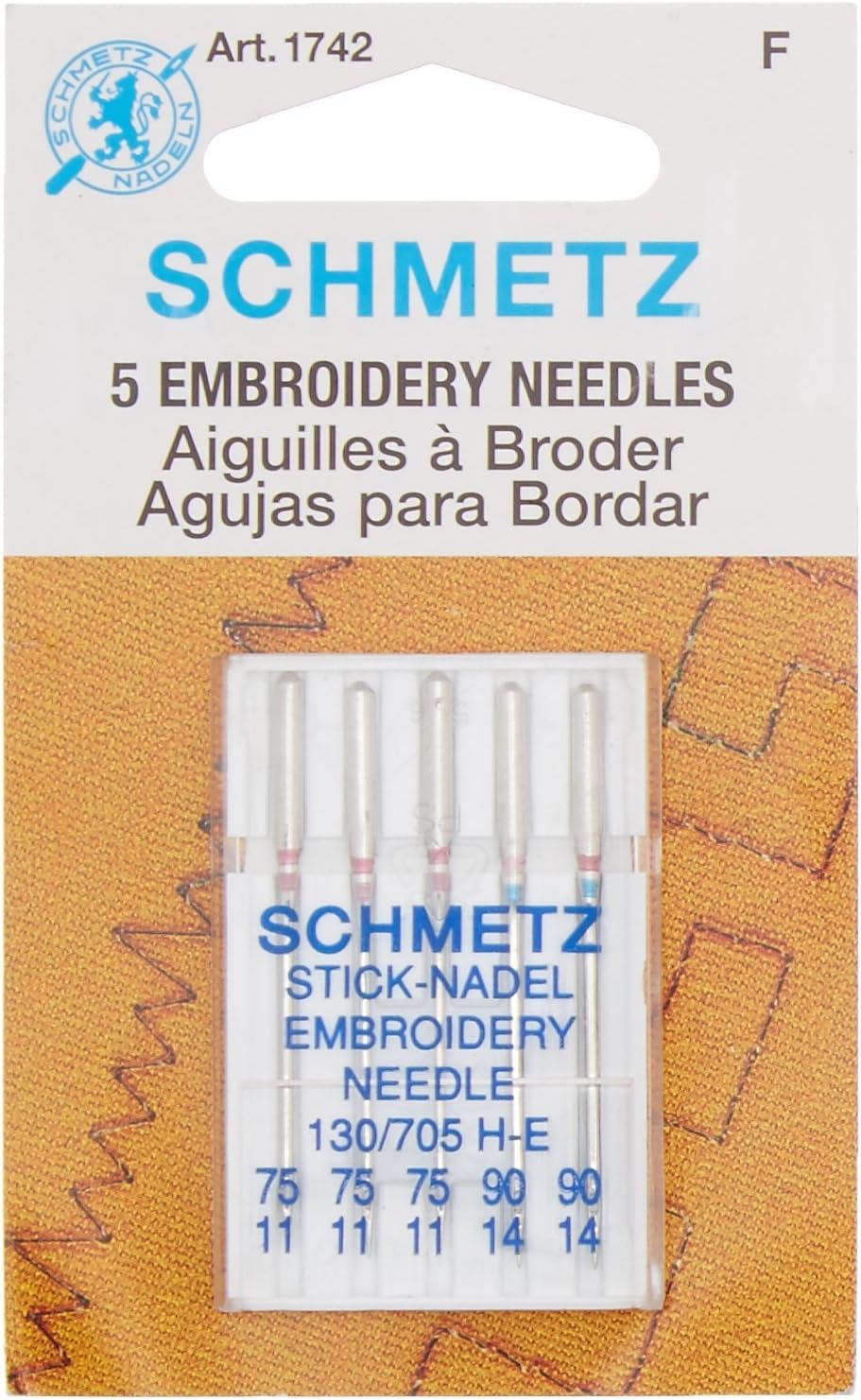 Schmetz Boîte 100 Aiguilles Machine à Coudre Universelles Taille 90/14