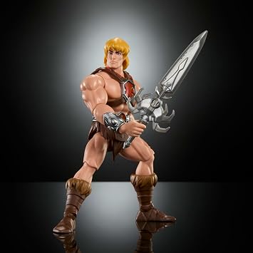 Masters of the Universe Origins, 14 cm'lik 200X Çizgi Film Koleksiyonu He Man aksiyon figürü, JHJ91 | MOTU Karikatür Koleksiyonu 1980'lerin TV Kahramanı Karakteri, Detaylı Tasarım ve Güç Kılıcı Aksesuarı, JHJ91