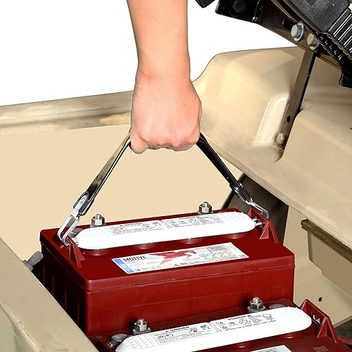 Miniatura 4 de 10L0L Carrito de golf, 2 unidades, correa de elevación de batería, correa universal de celda profunda, apta para Club Car, EZGO y otros, solo para