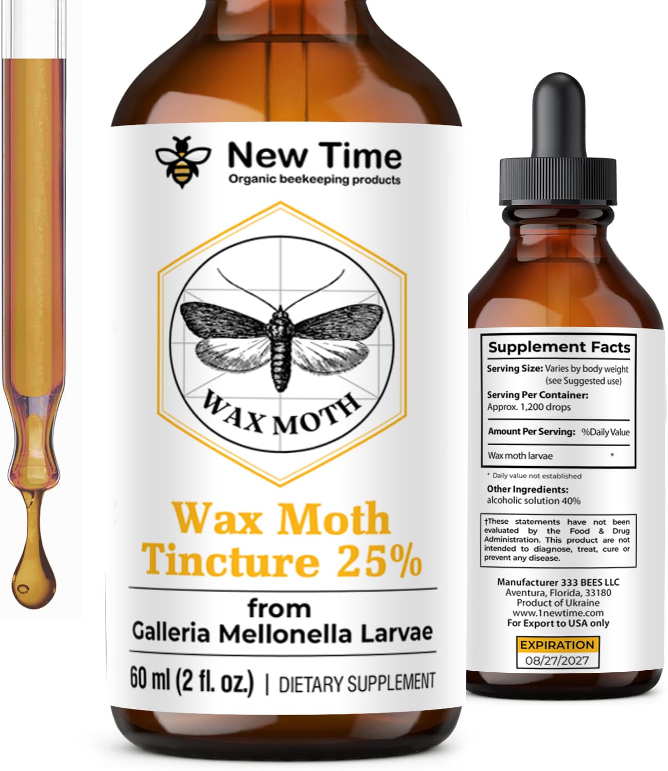 Amazon.com: New Time Organic beekeeping products Wax Moth Larvae