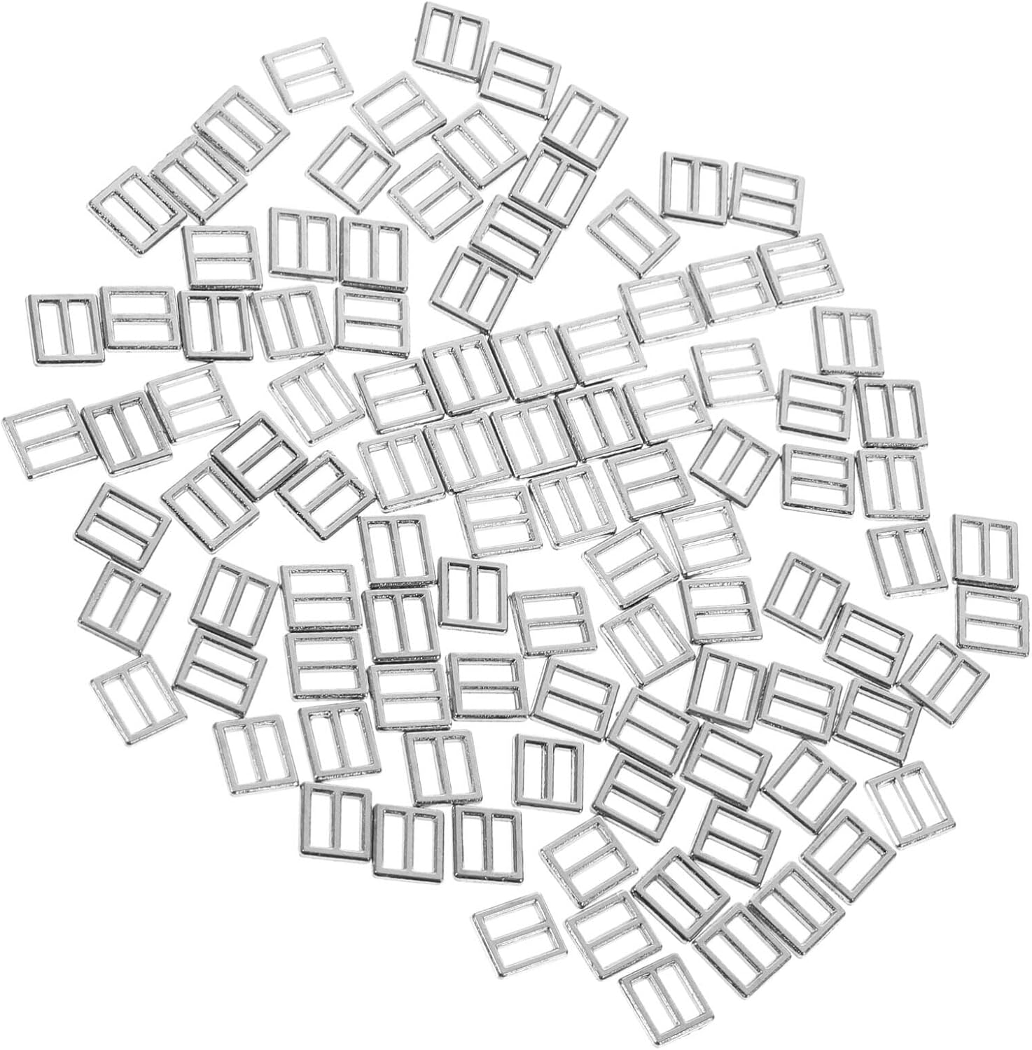 Kisangel Sewing Mini Buckle 100Pcs Mini Doll Buckles Metal