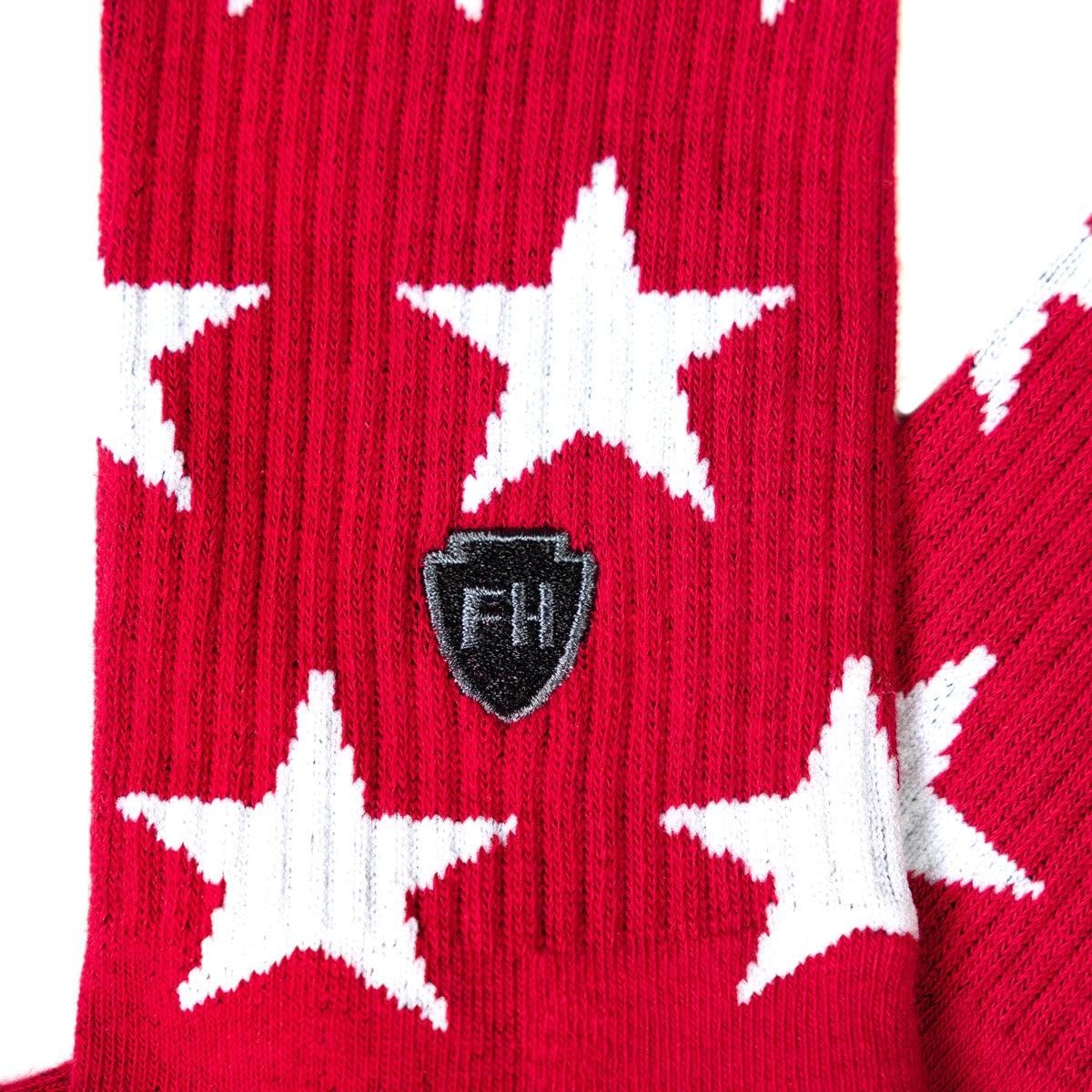 FASTHOUSE Youth Liberty Sock (Red, One Size)