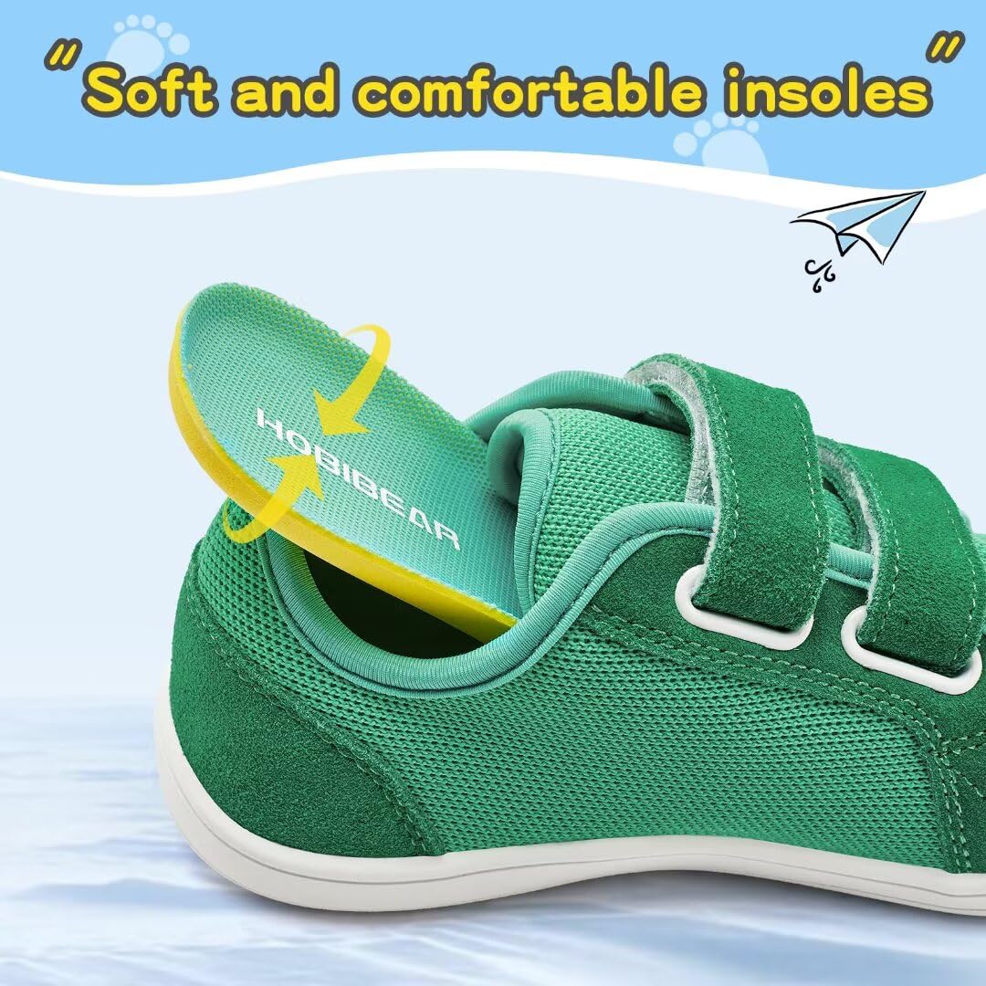 HOBIBEAR Kinder Breite Barfußschuhe für Jungen Mädchen Outdoor Trail Running Minimalist Walking Schuhe