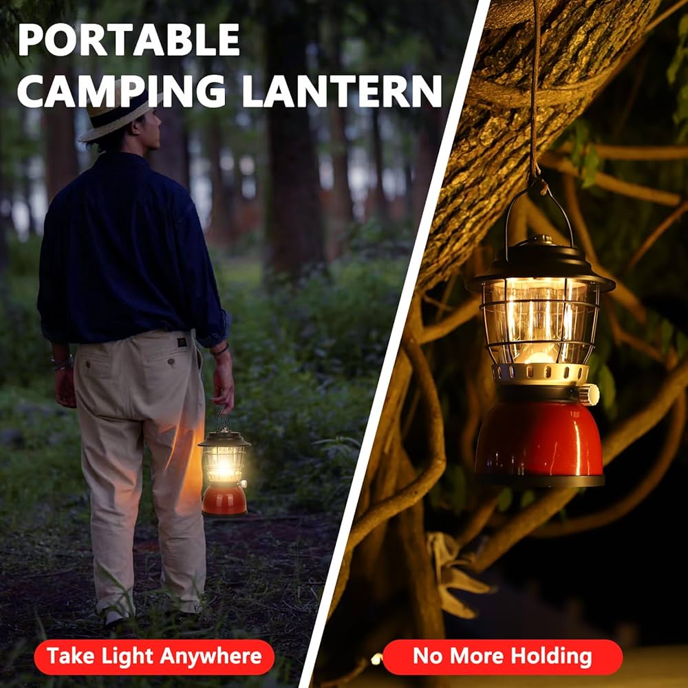 Amazon.com: LED Camping Lantern Rechargeable Stepless